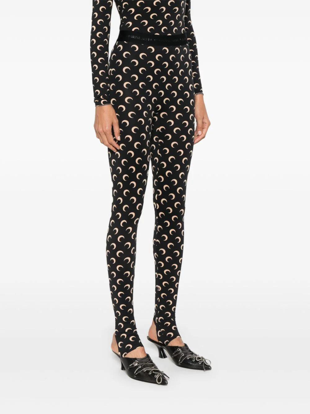 MARINE SERRE Moon Stirrup Leggings