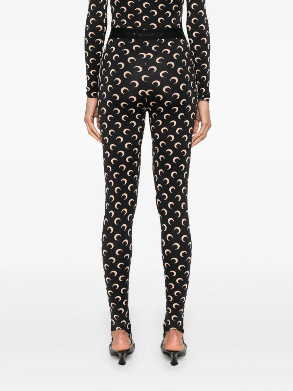 MARINE SERRE Moon Stirrup Leggings