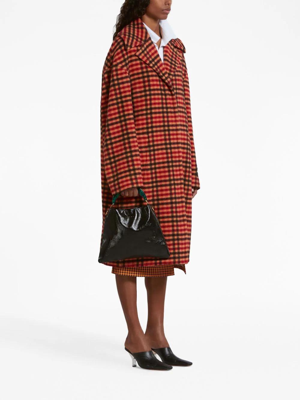 MARNI Coat With Wavy Check Pattern