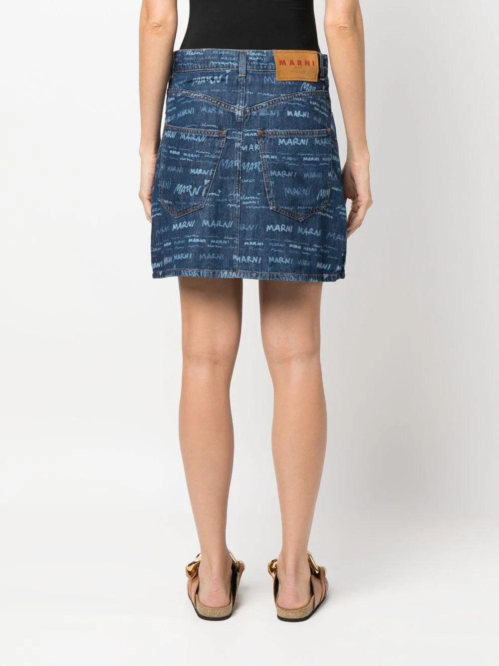 MARNI Megamarni Denim Skirt
