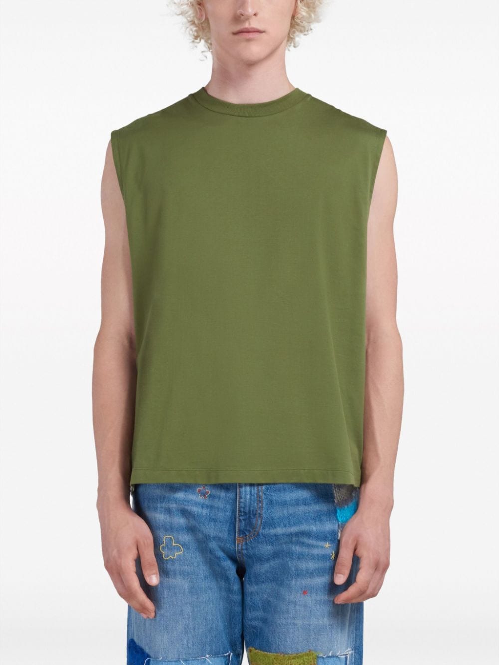 MARNI Tank Top With Marni Dripping Print