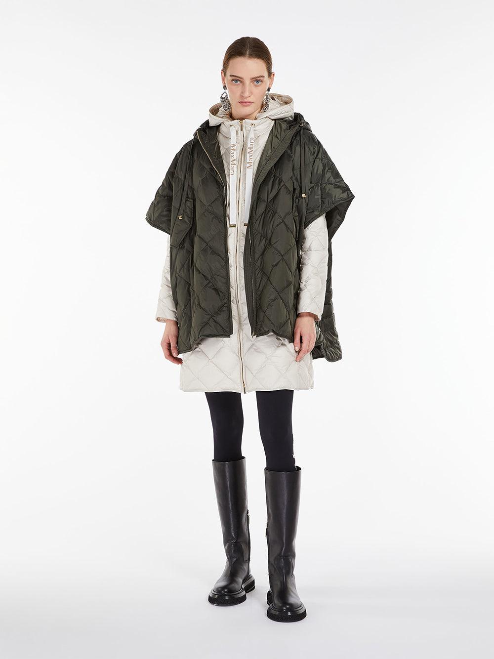 Max Mara Midi Parka In Drop-proof Canvas