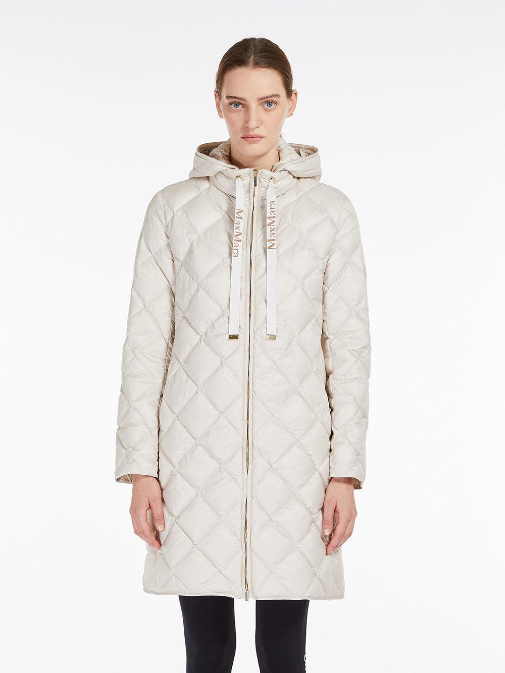 Max Mara Midi Parka In Drop-proof Canvas