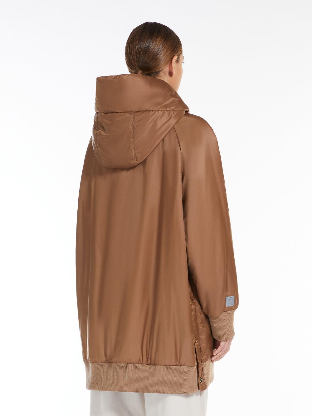 Max Mara Parka With Hood In Water-repellent Canvas