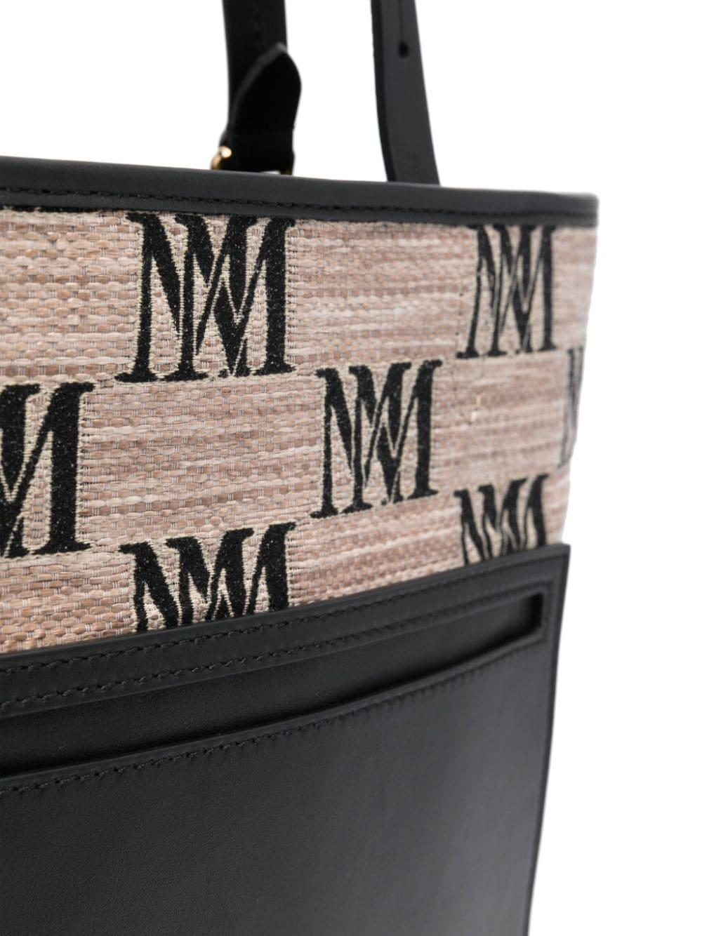 Max Mara Raffia Effect Easybag Bag