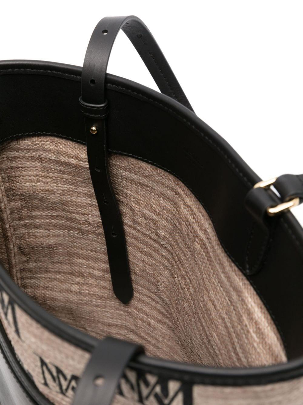 Max Mara Raffia Effect Easybag Bag