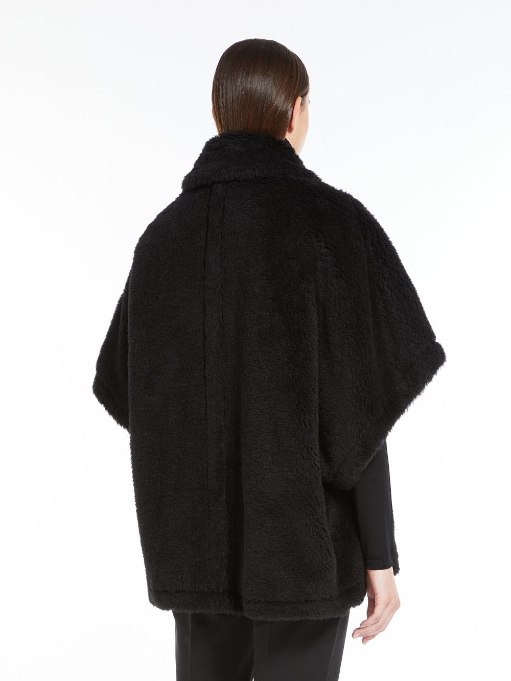 Max Mara Short Cape In Teddy Tebe1 Fabric