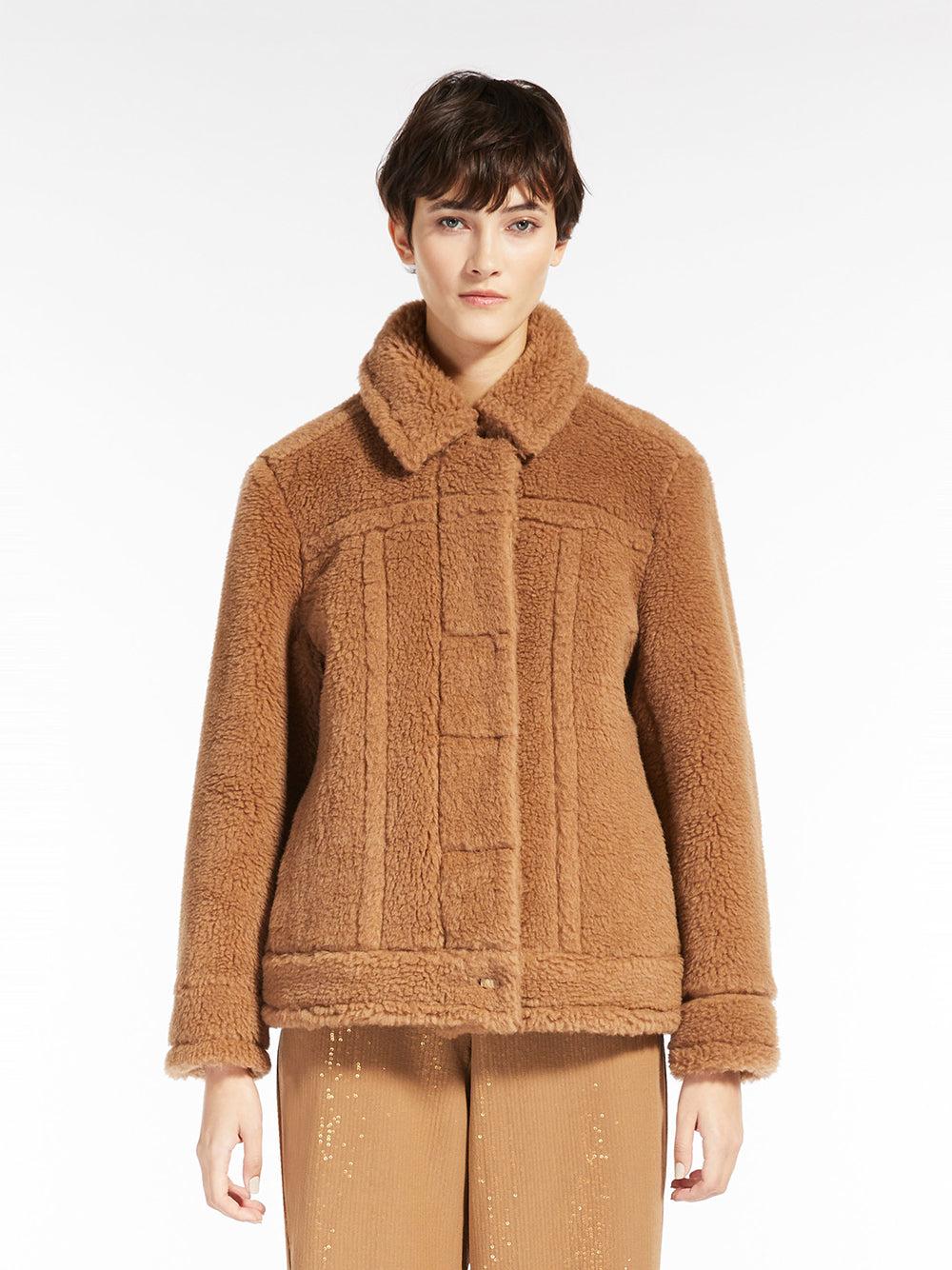 Max Mara Short Jacket In Teddy Fabric
