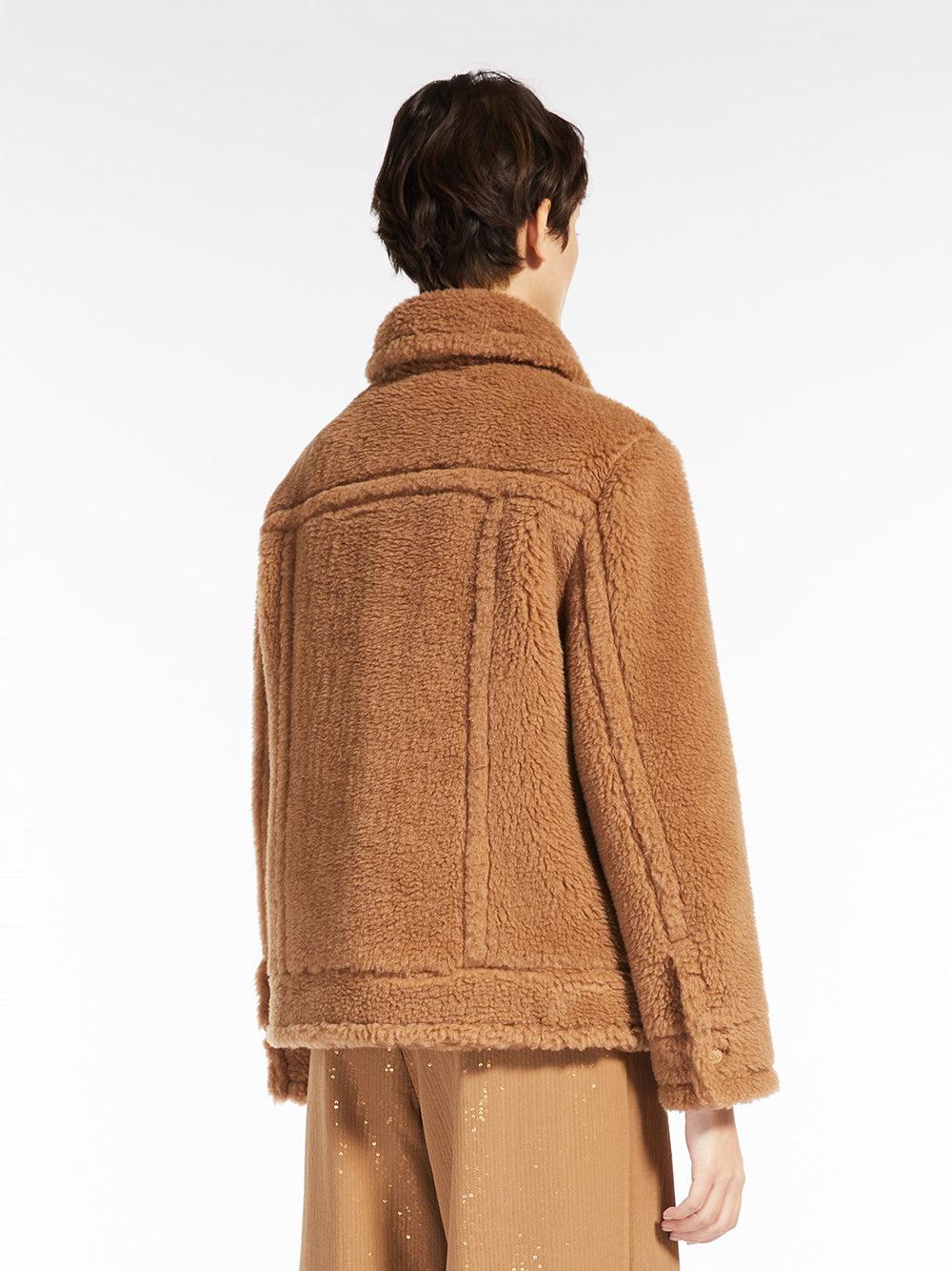 Max Mara Short Jacket In Teddy Fabric