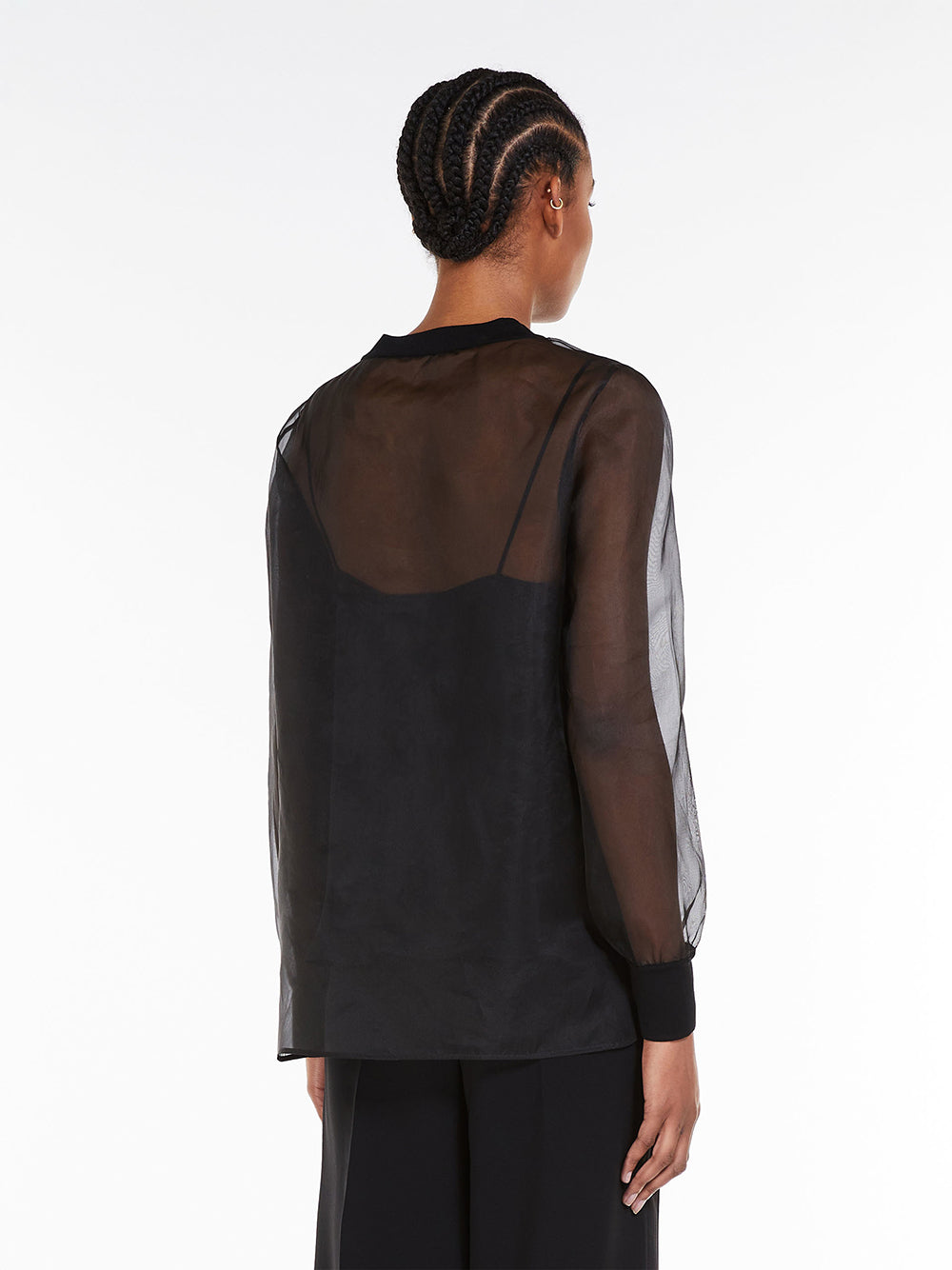 Max Mara Silk Organza Bluse