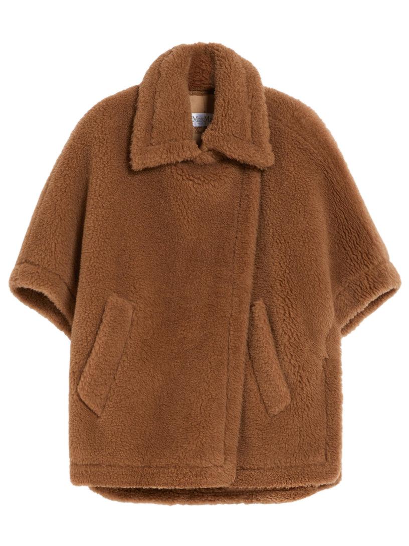 Max Mara Tebe cape in teddy fabric
