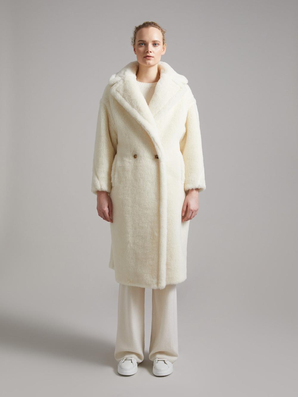 Max Mara Teddy Bear Icon Coat In Alpaca And Wool