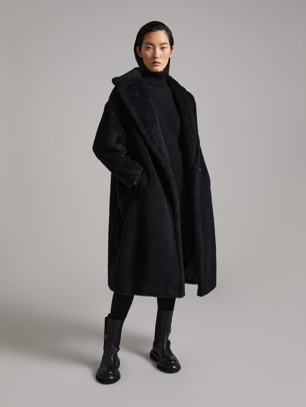 Max Mara Teddy Bear Icon Coat In Alpaca And Wool