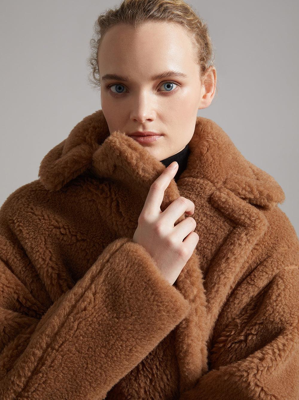 Max Mara Teddy Bear Icon Coat In Wool And Alpaca