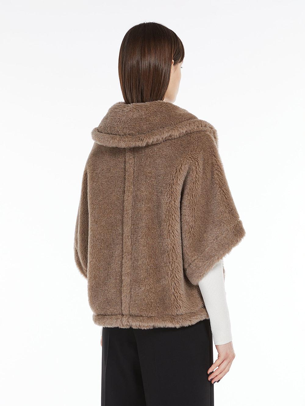 Max Mara Teddy Fabric Boxy Cape