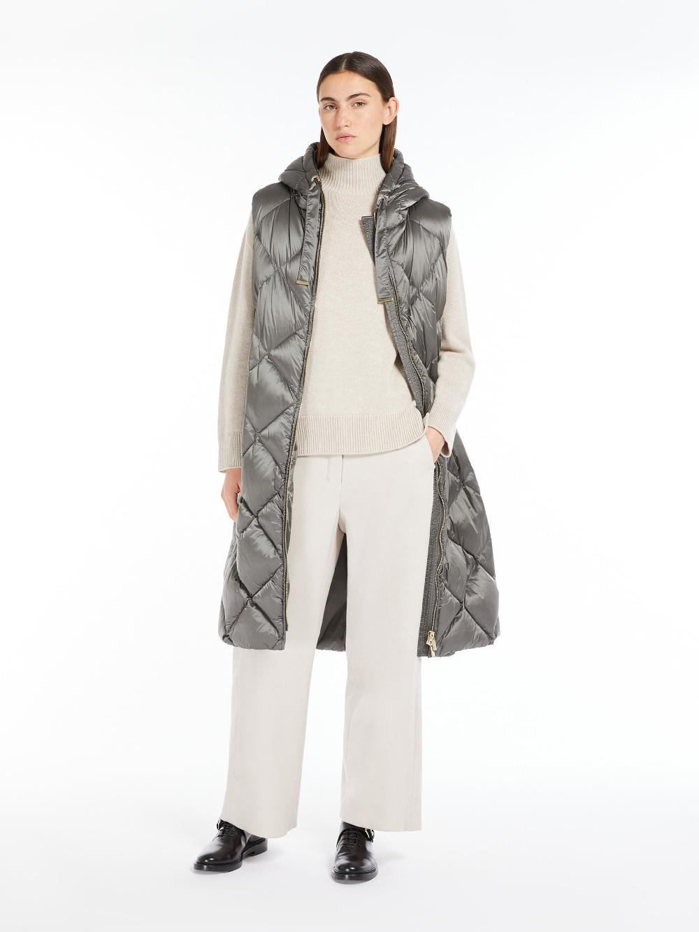 Max Mara Tregil Vest In Water-repellent Canvas