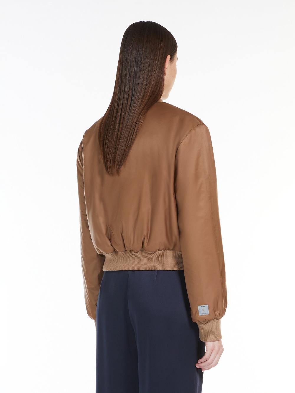 Max Mara Waterproof Canvas Bomber Jacket