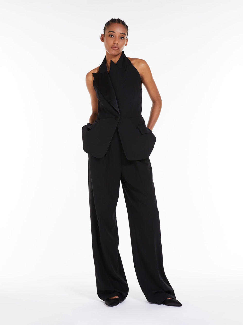 Max Mara Wool Tuxedo Waistcoat