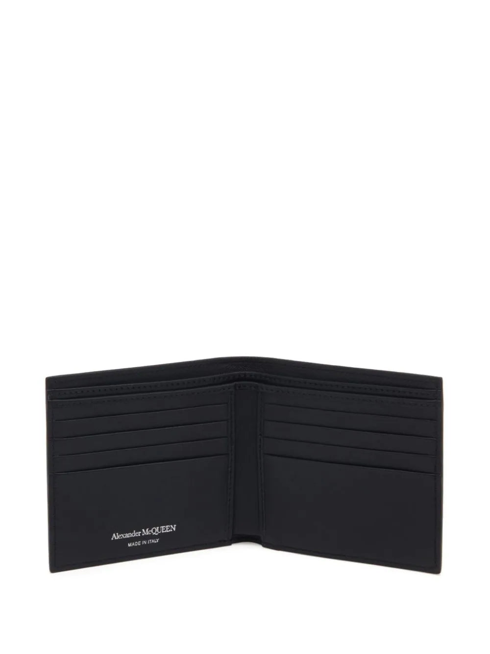 Alexander McQueen Mcqueen Graffiti Bifold Wallet In Black