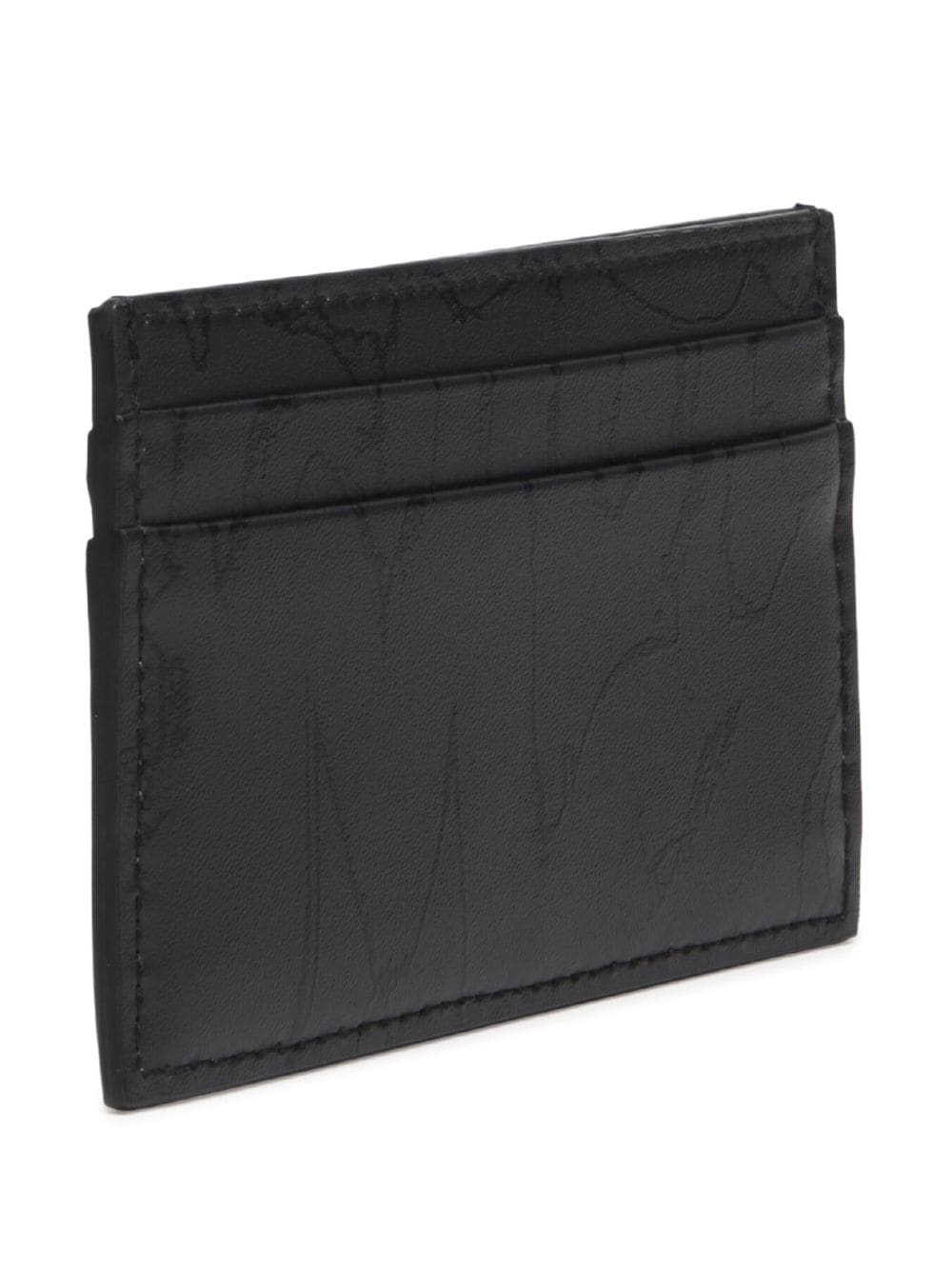 Alexander McQueen Mcqueen Graffiti Card Holder In Black