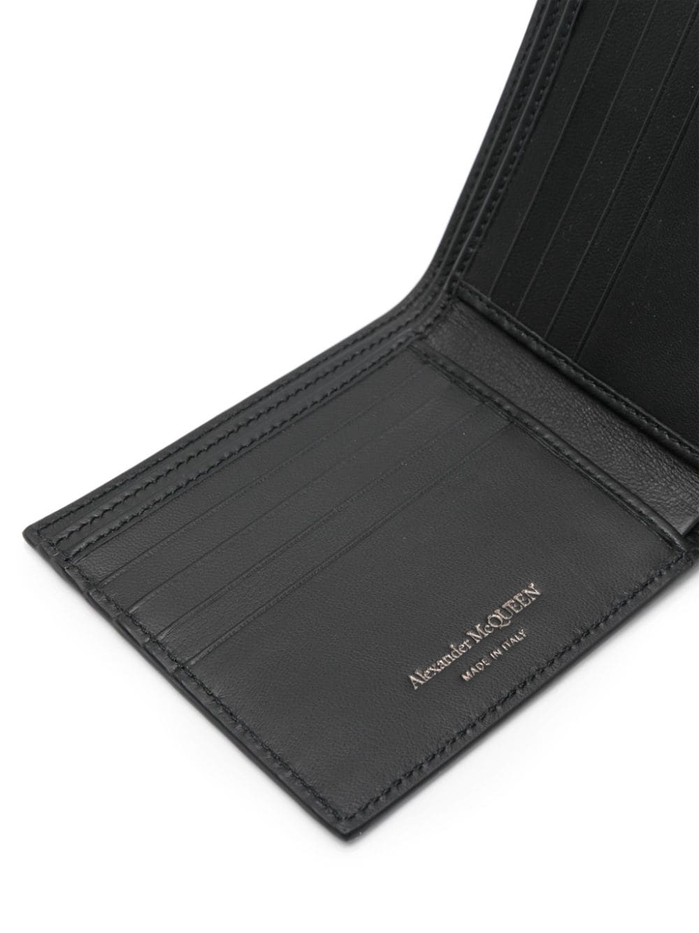 Alexander McQueen Mcqueen Graffiti Wallet In Black And White