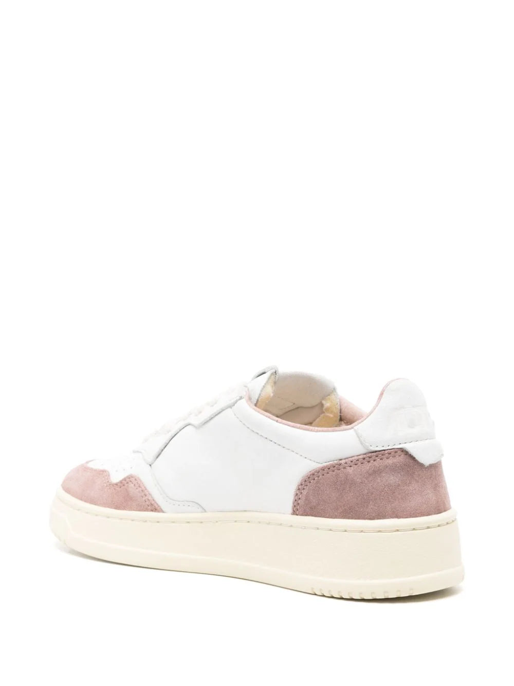 AUTRY Medalist Low Sneakers In Pink Suede And Leather