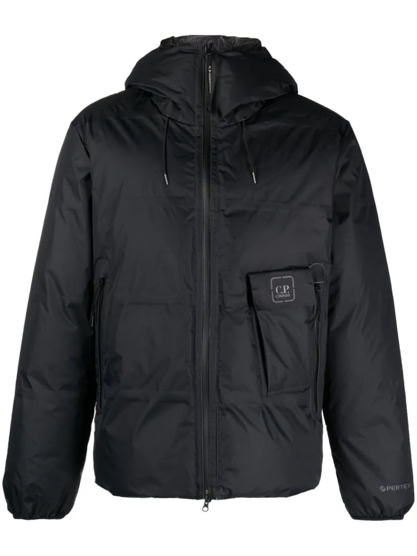 CP COMPANY Metropolis series baffled hooded down jacket