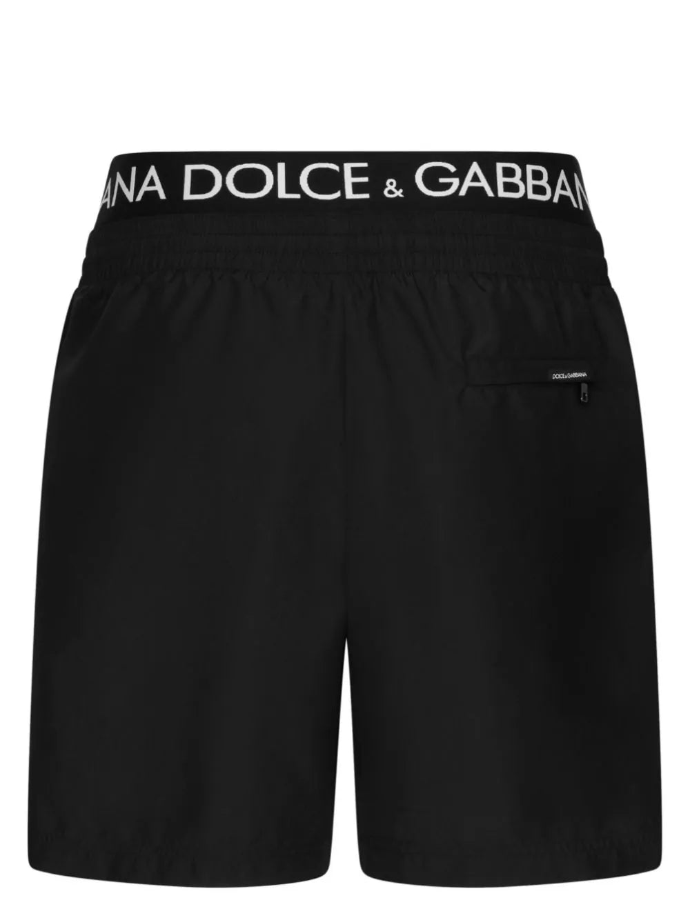 Dolce & Gabbana Mid-length Swim Trunks With Branded Band