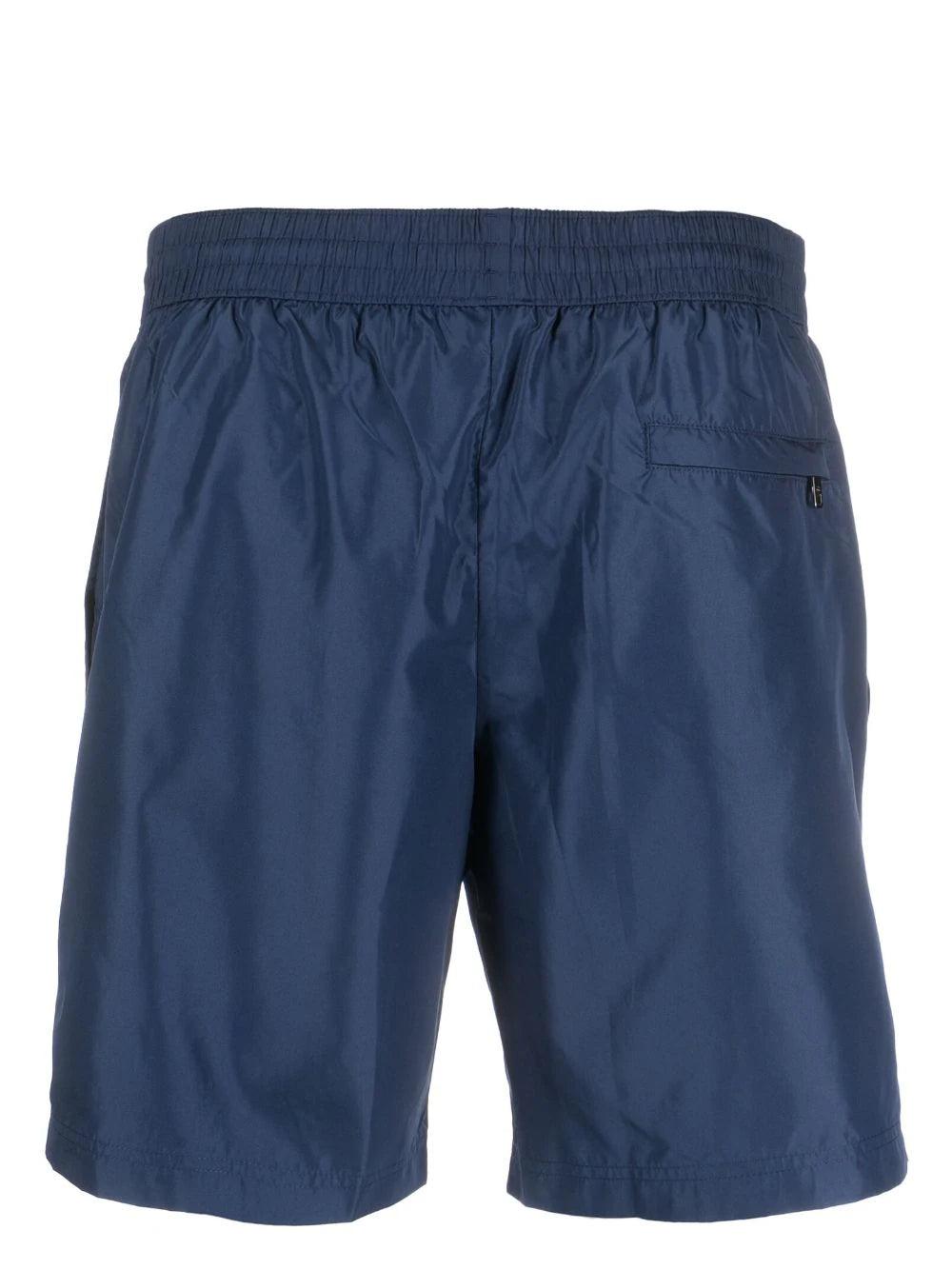 Dolce & Gabbana Mid-length Swim Trunks With Branded Plate