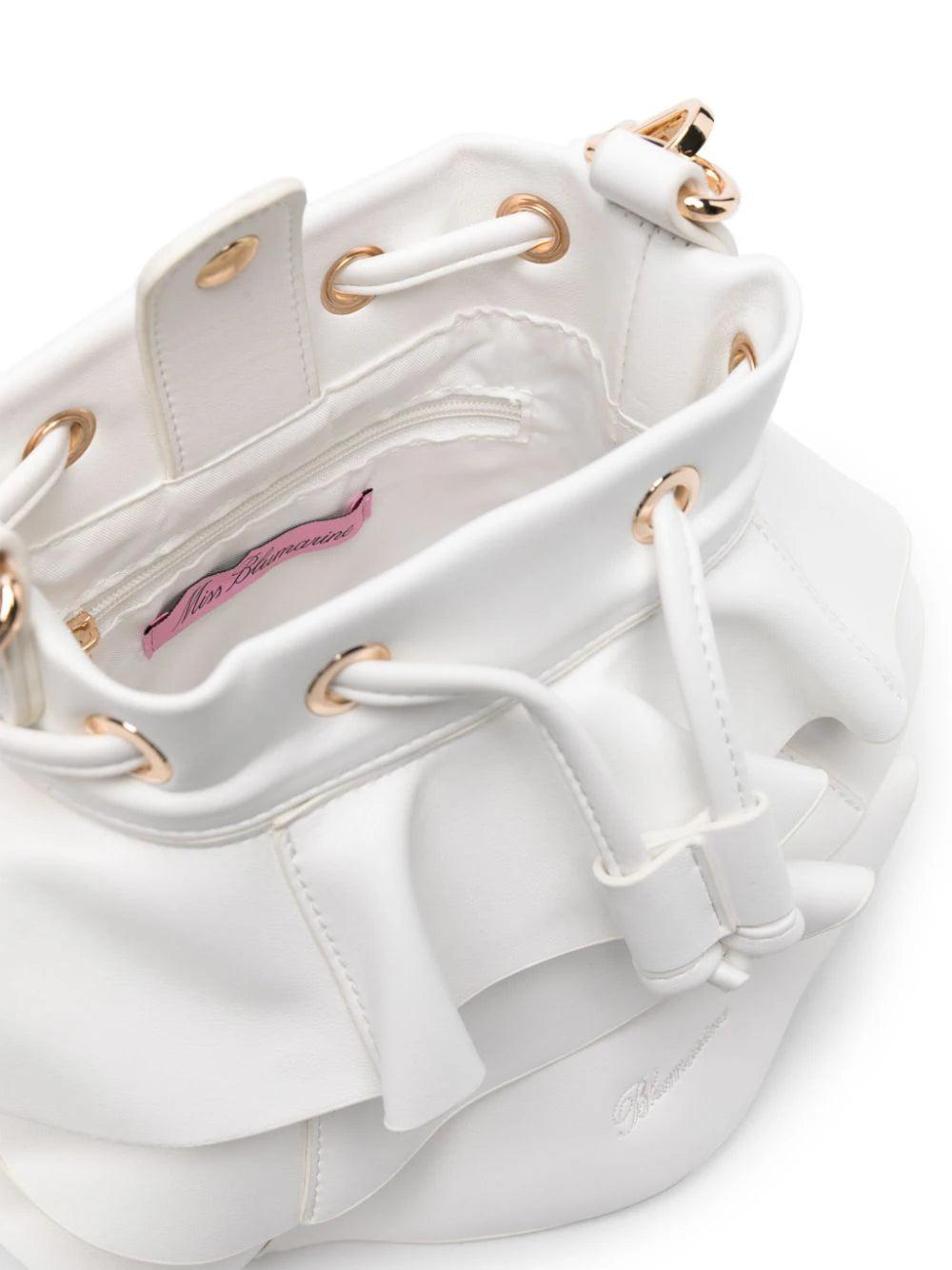 Miss Blumarine Bucket Bag With Ruffles