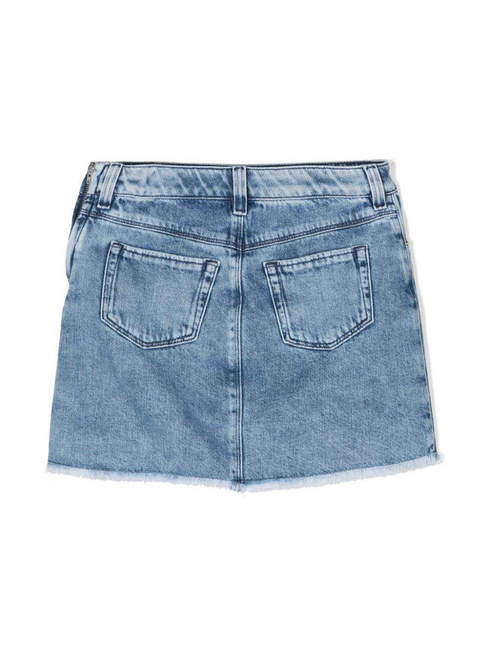 Miss Blumarine Denim Mini Skirt