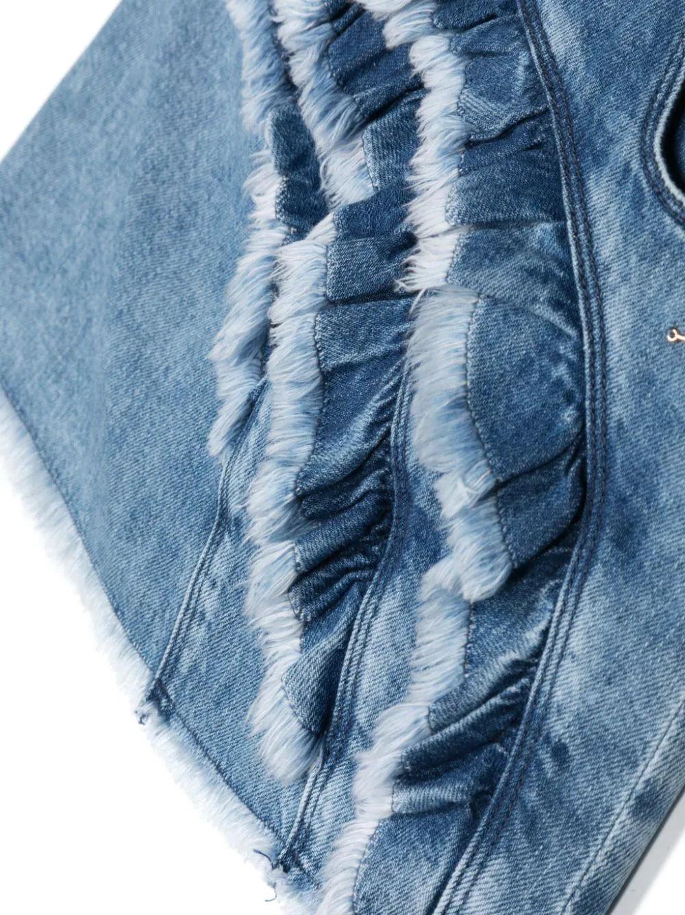 Miss Blumarine Denim Mini Skirt