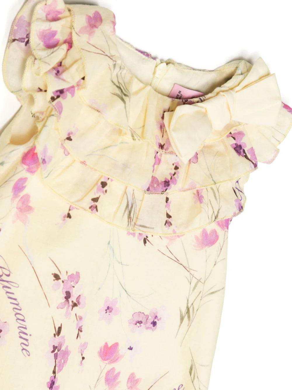 Miss Blumarine Floral-print Romper
