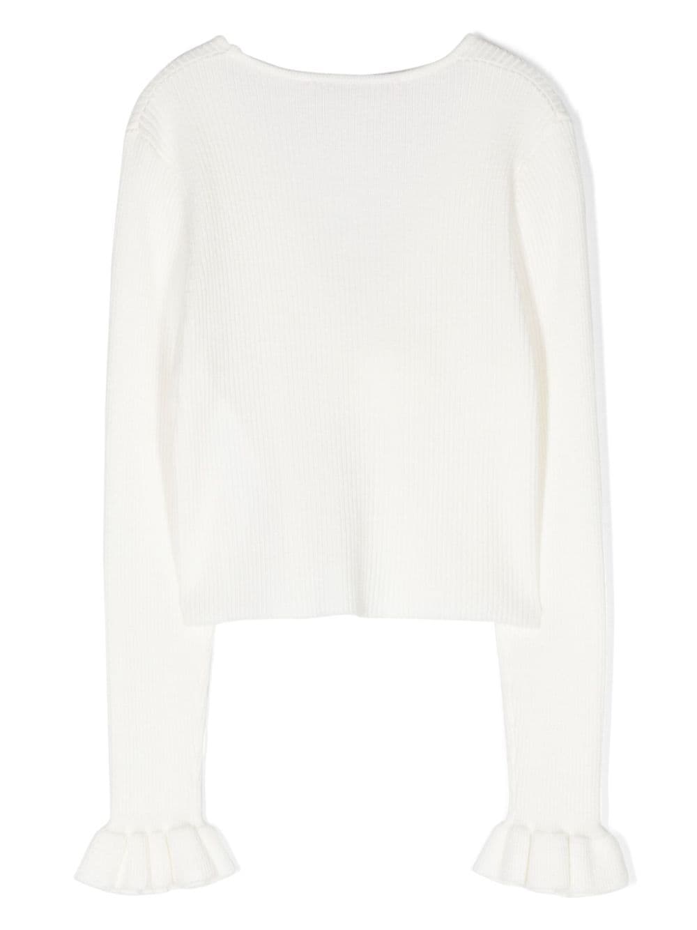 Miss Blumarine Open Shirt With Rose