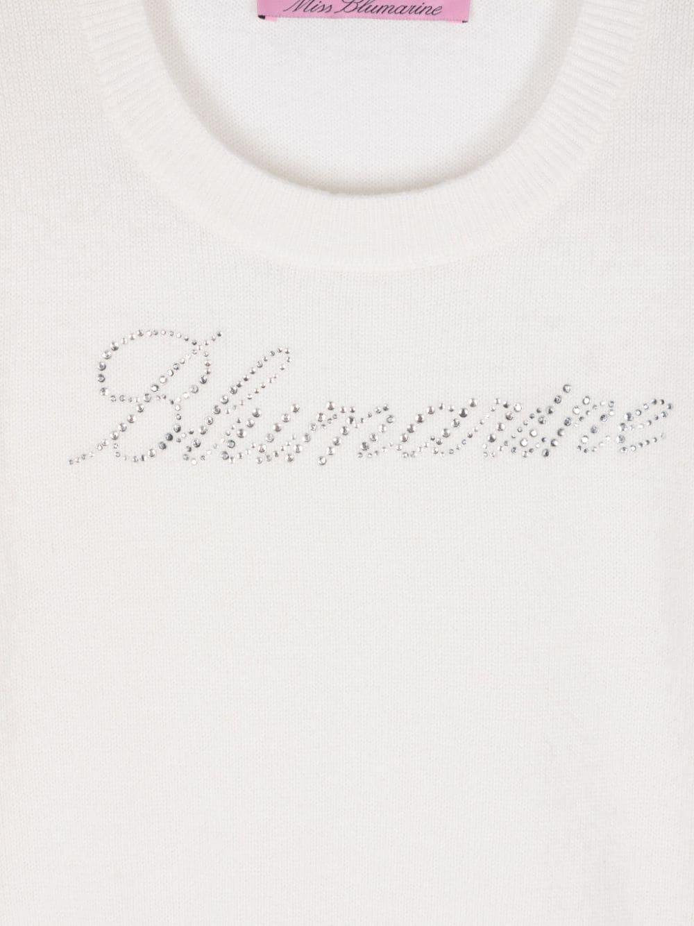 Miss Blumarine Sweater With Logo