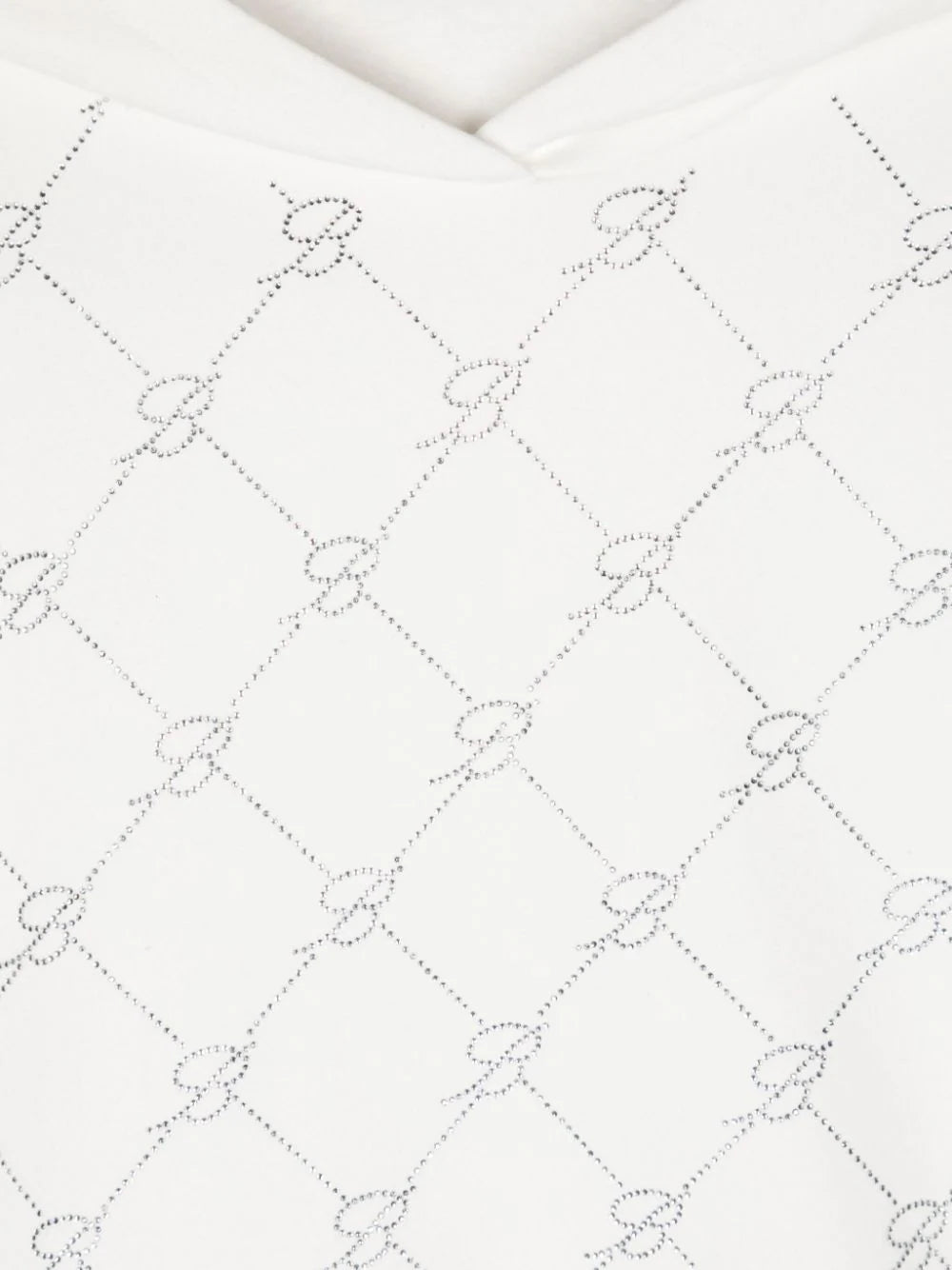 Miss Blumarine Sweatshirt With Rhinestones