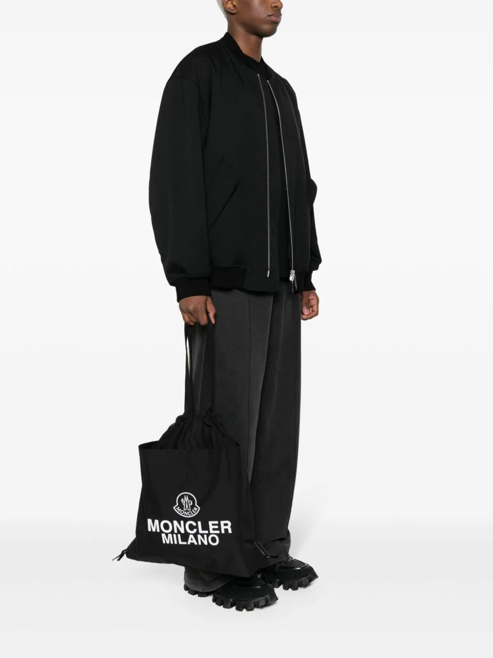 MONCLER Aq Drawstring Tote Bag