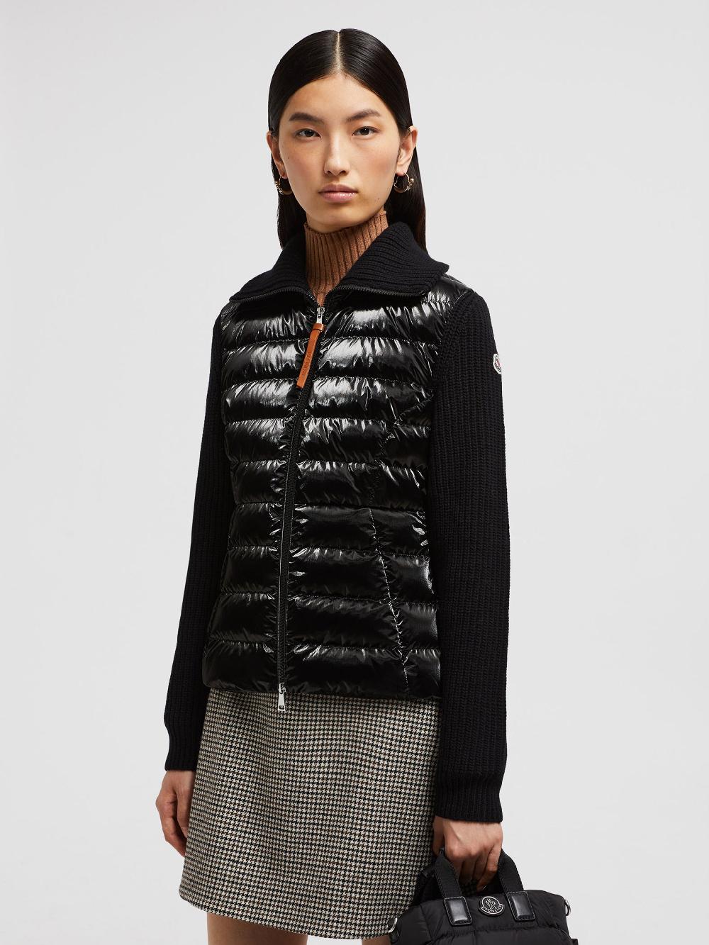MONCLER Cardigan Imbottito In Lana