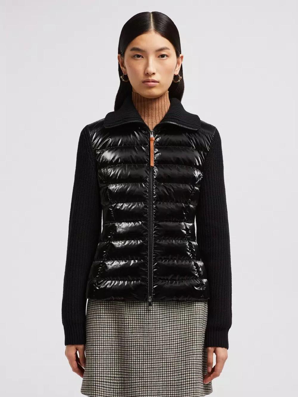 MONCLER Cardigan Imbottito In Lana