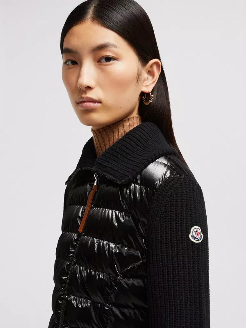 MONCLER Cardigan Imbottito In Lana