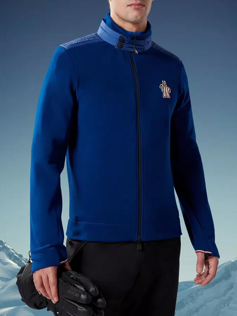 MONCLER Fleece Zip-up Sweatshirt