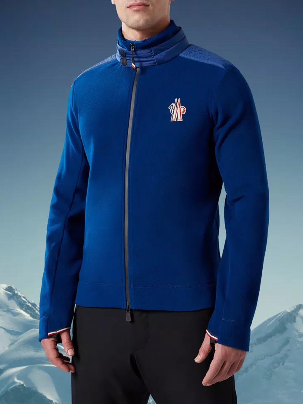 MONCLER Fleece Zip-up Sweatshirt
