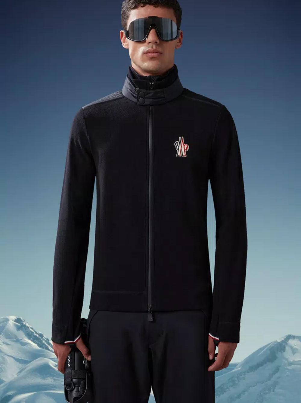 MONCLER Fleece Zip-up Sweatshirt