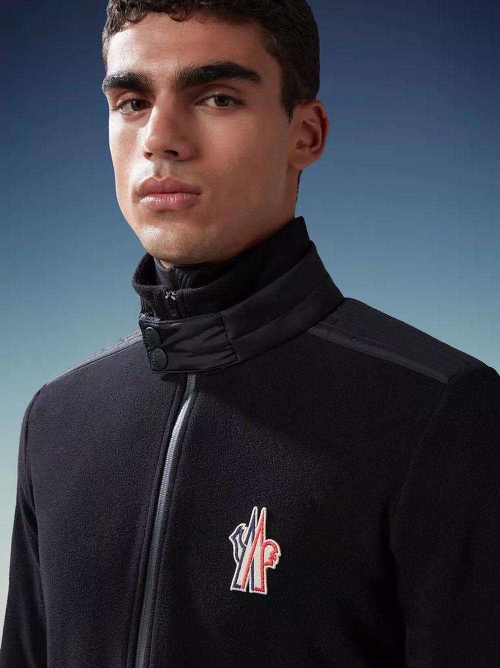 MONCLER Fleece Zip-up Sweatshirt