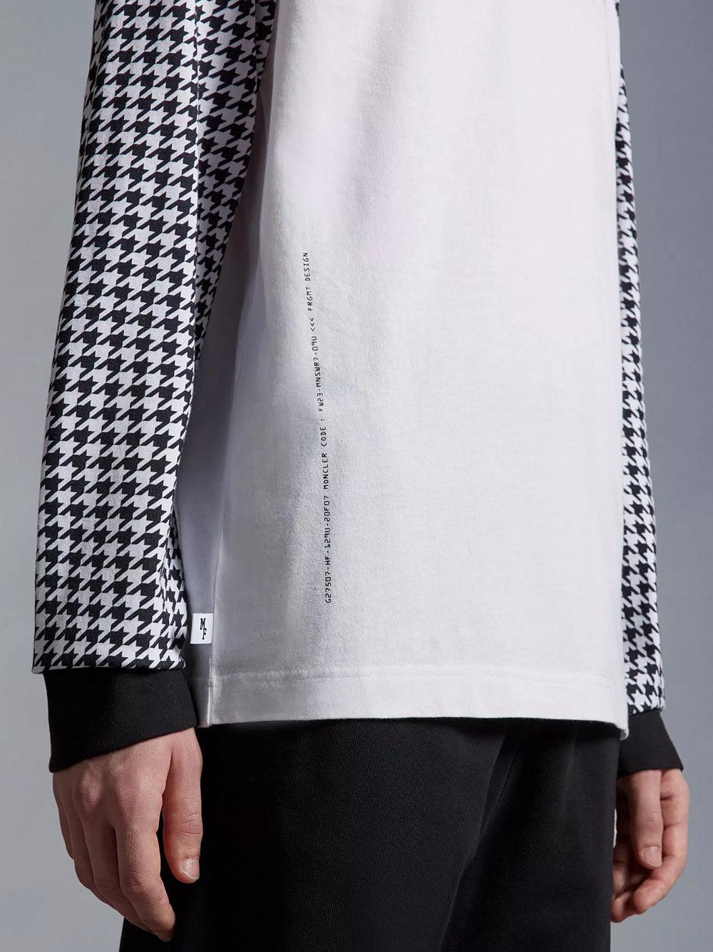 MONCLER GENIUS Houndstooth Long Sleeve T-shirt