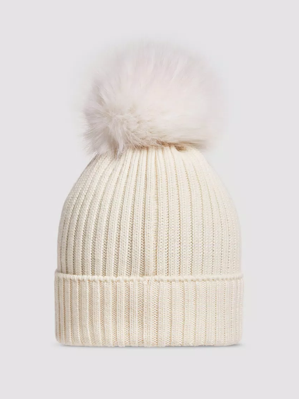 MONCLER Kids Wool Hat With Pom Pom