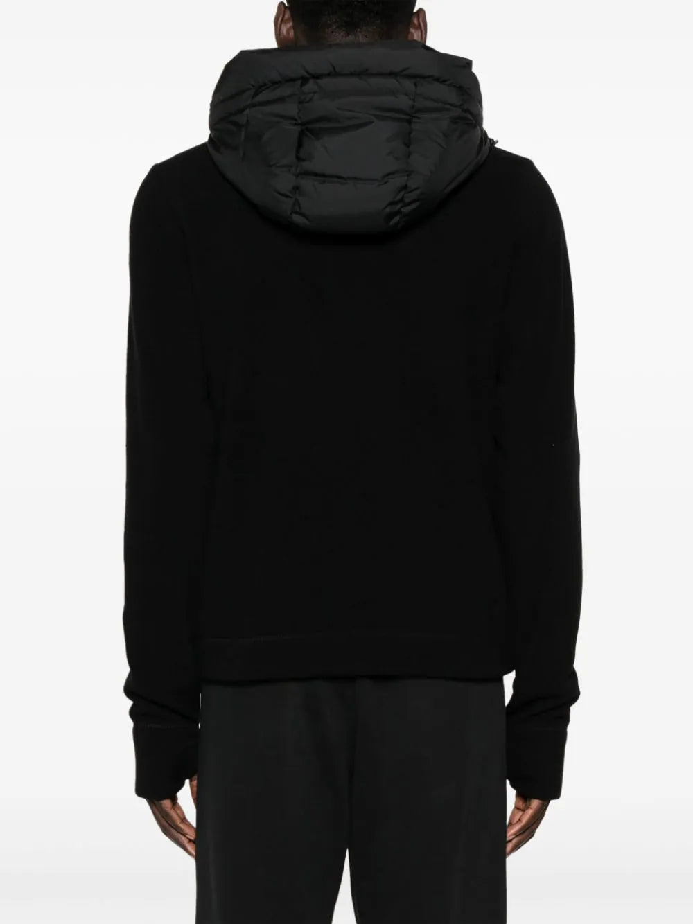 MONCLER Knitted Cardigan With Down Jacket