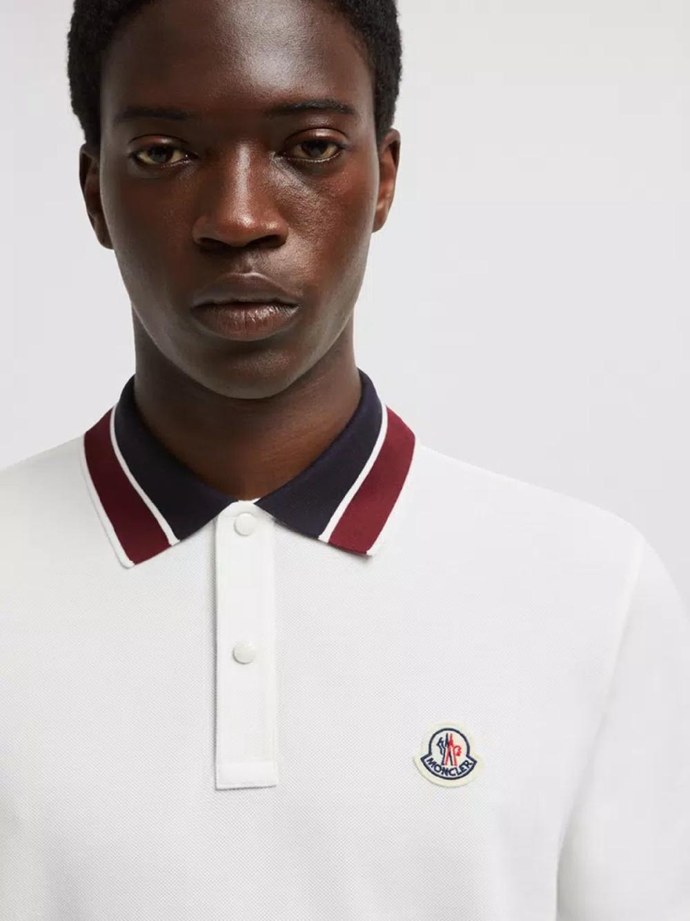 MONCLER Logo Patch Polo Shirt