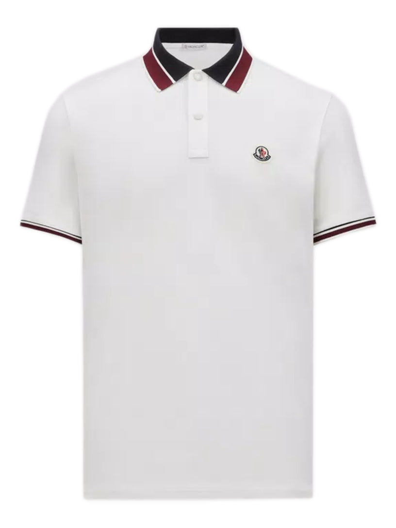 MONCLER Logo patch polo shirt