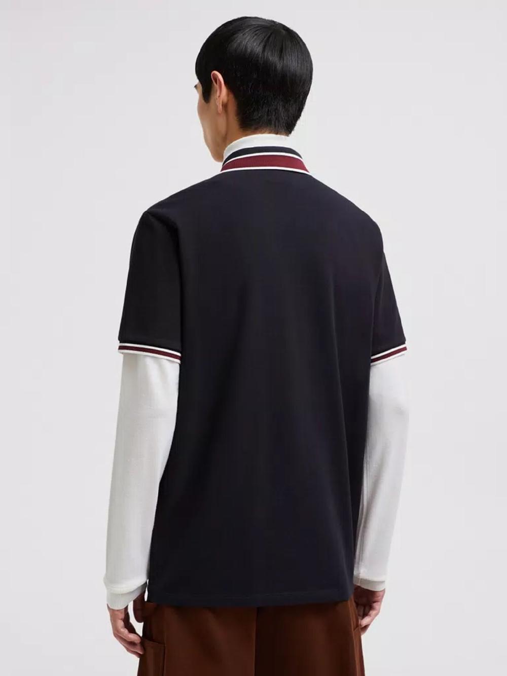MONCLER Logo Patch Polo Shirt
